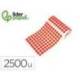 GOMETS LIDERPAPEL AUTOADHESIVO S CIRCULOS 15 MM ROJO ROLLO DE 2500 UNIDADES EN CAJA DE CARTON