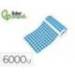 GOMETS LIDERPAPEL AUTOADHESIVO S CIRCULOS 10,5 MM AZUL ROLLO DE 6000 UNIDADES EN CAJA DE CARTON