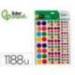 GOMETS LIDERPAPEL AUTOADHESIVO FIGURAS DE COLORES Y TAMAÑOS SURTIDOS BOLSA DE 10 HOJAS 1188 UNIDADES