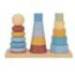 JUEGO INFANTIL IMAGINOVO MADERA TORRE DE FORMAS APILABLES +18 MESES 17 PIEZAS 28X20X9CM