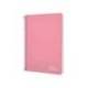 CUADERNO ESPIRAL LIDERPAPEL DIN A4 WITTY TAPA DURA 80H 90GR CUADRO 4MM CON MARGEN COLOR ROSA