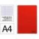 CUADERNO ESPIRAL LIDERPAPEL DIN A4 SMART TAPA BLANDA 80H 75GR CUADRO 4MM CON MARGEN COLOR ROJO