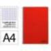CUADERNO ESPIRAL LIDERPAPEL DIN A4 SMART TAPA BLANDA 80H 75GR CUADRO 4MM CON MARGEN COLOR ROJO
