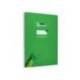 CUADERNO ESPIRAL LIDERPAPEL DIN A4 PAUTAGUIA TAPA DURA 80H 90 GR CUADRO PAUTADO 4MM COLOR VERDE