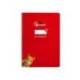 CUADERNO ESPIRAL LIDERPAPEL DIN A4 PAUTAGUIA TAPA DURA 80H 90 GR CUADRO PAUTADO 4MM COLOR ROJO