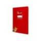 CUADERNO ESPIRAL LIDERPAPEL DIN A4 PAUTAGUIA TAPA DURA 80H 90 GR CUADRO PAUTADO 4MM COLOR ROJO