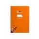 CUADERNO ESPIRAL LIDERPAPEL DIN A4 PAUTAGUIA TAPA DURA 80H 90 GR CUADRO PAUTADO 4MM COLOR NARANJA