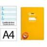 CUADERNO ESPIRAL LIDERPAPEL DI N A4 PAUTAGUIA TAPA BLANDA 80H 75 GR CUADRO PAUTADO 4MM COLOR AMARILLO
