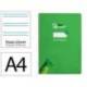 CUADERNO ESPIRAL LIDERPAPEL DI N A4 PAUTAGUIA TAPA BLANDA 80H 75 GR CUADRO PAUTADO 2,5MM COLOR VERDE