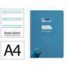 CUADERNO ESPIRAL LIDERPAPEL DI N A4 PAUTAGUIA TAPA BLANDA 80H 75 GR CUADRO PAUTADO 2,5MM COLOR AZUL