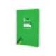 CUADERNO ESPIRAL LIDERPAPEL DI N A5 PAUTAGUIA TAPA DURA 80H 90 GR CUADRO PAUTADO 5MM COLOR VERDE