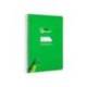 CUADERNO ESPIRAL LIDERPAPEL DI N A5 PAUTAGUIA TAPA DURA 80H 90 GR CUADRO PAUTADO 5MM COLOR VERDE