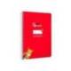 CUADERNO ESPIRAL LIDERPAPEL DI N A5 PAUTAGUIA TAPA DURA 80H 90 GR CUADRO PAUTADO 5MM COLOR ROJO