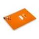 CUADERNO ESPIRAL LIDERPAPEL DI N A5 PAUTAGUIA TAPA DURA 80H 90 GR CUADRO PAUTADO 5MM COLOR NARANJA