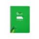 CUADERNO ESPIRAL LIDERPAPEL DI N A5 PAUTAGUIA TAPA DURA 80H 90 GR CUADRO PAUTADO 4MM COLOR VERDE