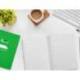 CUADERNO ESPIRAL LIDERPAPEL DI N A5 PAUTAGUIA TAPA DURA 80H 90 GR CUADRO PAUTADO 4MM COLOR VERDE