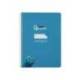CUADERNO ESPIRAL LIDERPAPEL DI N A5 PAUTAGUIA TAPA DURA 80H 90 GR CUADRO PAUTADO 3MM COLOR AZUL