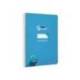 CUADERNO ESPIRAL LIDERPAPEL DI N A5 PAUTAGUIA TAPA DURA 80H 90 GR CUADRO PAUTADO 3MM COLOR AZUL