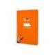 CUADERNO ESPIRAL LIDERPAPEL DI N A5 PAUTAGUIA TAPA BLANDA 40H 75 GR CUADRO PAUTADO 4MM COLOR NARANJA