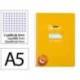 CUADERNO ESPIRAL LIDERPAPEL DI N A5 PAUTAGUIA TAPA BLANDA 40H 75 GR CUADRO PAUTADO 3MM COLOR AMARILLO