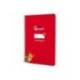 CUADERNO ESPIRAL LIDERPAPEL DI N A5 PAUTAGUIA TAPA BLANDA 40H 75 GR CUADRO PAUTADO 2,5MM COLOR ROJO