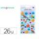 PEGATINAS IMAGINOVO ARCOIRIS MAGIC DREAMS CON RELIEVE 190X105 MM EN BLISTER