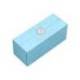 ROLLER BELIUS BELLA ALUMINIO COLOR AZUL CELESTE DISEÑO PLATEADO RELIEVE TINTA COLOR NEGRO CAJA DE DISEÑO
