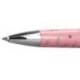 BOLIGRAFO BELIUS BELLA ALUMINIO COLOR ROSA DISEÑO PLATEADO RELIEVE TINTA AZUL CAJA DE DISEÑO