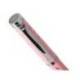 BOLIGRAFO BELIUS BELLA ALUMINIO COLOR ROSA DISEÑO PLATEADO RELIEVE TINTA AZUL CAJA DE DISEÑO