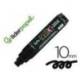 ROTULADOR LIDERPAPEL ACRYLIC BASE AGUA TODO TIPO DE SUPERFICIE PUNTA RECTANGULAR 10 MM NEGRO