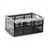 CAJA PLEGABLE PLASTICFORTE 32 LITROS PLASTICO COLOR PLATA 480X350X230 MM
