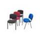 SILLA ROCADA CONFIDENTE ESTRUCTURA METALICA TAPIZADA EN TELA IGNIFUGA NEGRA 57X81X48 CM