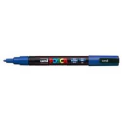 ROTULADOR UNI POSCA PC-3M MARCADOR DE PINTURA PUNTA CONICA 0,9-1,3 MM AZUL
