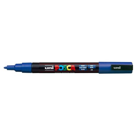 ROTULADOR UNI POSCA PC-3M MARCADOR DE PINTURA PUNTA CONICA 0,9-1,3 MM AZUL