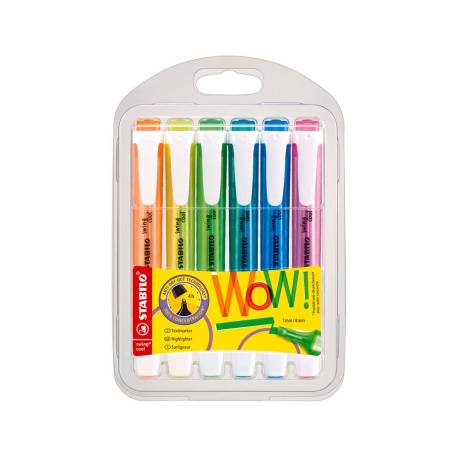 ROTULADOR STABILO FLUORESCENTE SWING COOL SWING COOL ESTUCHE 6 UNIDADES COLORES SURTIDOS