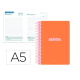 AGENDA ESCOLAR LIDERPAPEL 25-26 ESPIRAL CLASSIC NARANJA DIA PAGINA A5 BILINGÜE PAPEL FSC 70 GR