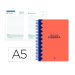 AGENDA ESCOLAR LIDERPAPEL 25-26 ESPIRAL CLASSIC ROJO DIA PAGINA A5 BILINGÜE PAPEL FSC 70 GR