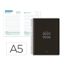 AGENDA ESCOLAR LIDERPAPEL 25-26 ESPIRAL BASIC NEGRO DIA PAGINA A5 BILINGÜE PAPEL FSC 70 GR FSC 70 GR