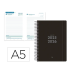 AGENDA ESCOLAR LIDERPAPEL 25-26 ESPIRAL BASIC NEGRO DIA PAGINA A5 BILINGÜE PAPEL FSC 70 GR FSC 70 GR
