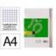 RECAMBIO A4 LIDERPAPEL 120 HOJAS 90G/M2 CUADRO 5 MM 4 TALADROS BANDAS DE 5 COLORES PASTELES