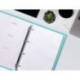 RECAMBIO A4 LIDERPAPEL 120 HOJAS 90G/M2 CUADRO 5 MM 4 TALADROS BANDAS DE 5 COLORES PASTELES