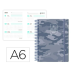 AGENDA ESCOLAR LIDERPAPEL 25-26 ESPIRAL PATTERNS MILITAR GRIS SEMANA VISTA A6 BILINGÜE PAPEL FSC 80 GR