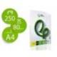 PAPEL LIDERPAPEL A4 80G/M2 LISO PAQUETE DE 250 HOJAS