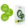 PAPEL LIDERPAPEL A4 80G/M2 LISO PAQUETE DE 250 HOJAS