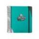 AGENDA ESCOLAR ANTARTIK 25-26 ESPIRAL FUN DAY TURQUESA DIA PAGINA A5 BILINGÜE PAPEL FSC 80 GR