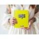 AGENDA ESCOLAR ANTARTIK 25-26 ESPIRAL NEON AMARILLO DIA PAGINA A5 BILINGÜE PAPEL FSC 80 GR