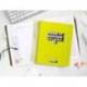 AGENDA ESCOLAR ANTARTIK 25-26 ESPIRAL NEON AMARILLO DIA PAGINA A5 BILINGÜE PAPEL FSC 80 GR