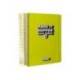 AGENDA ESCOLAR ANTARTIK 25-26 ESPIRAL NEON AMARILLO DIA PAGINA A5 BILINGÜE PAPEL FSC 80 GR