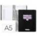 AGENDA ESCOLAR ANTARTIK 25-26 ESPIRAL NEON NEGRO DIA PAGINA A5 BILINGÜE PAPEL FSC 80 GR