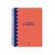AGENDA ESCOLAR LIDERPAPEL 25-26 ESPIRAL CLASSIC ROJO SEMANA VISTA A5 BILINGÜE PAPEL FSC 70 GR